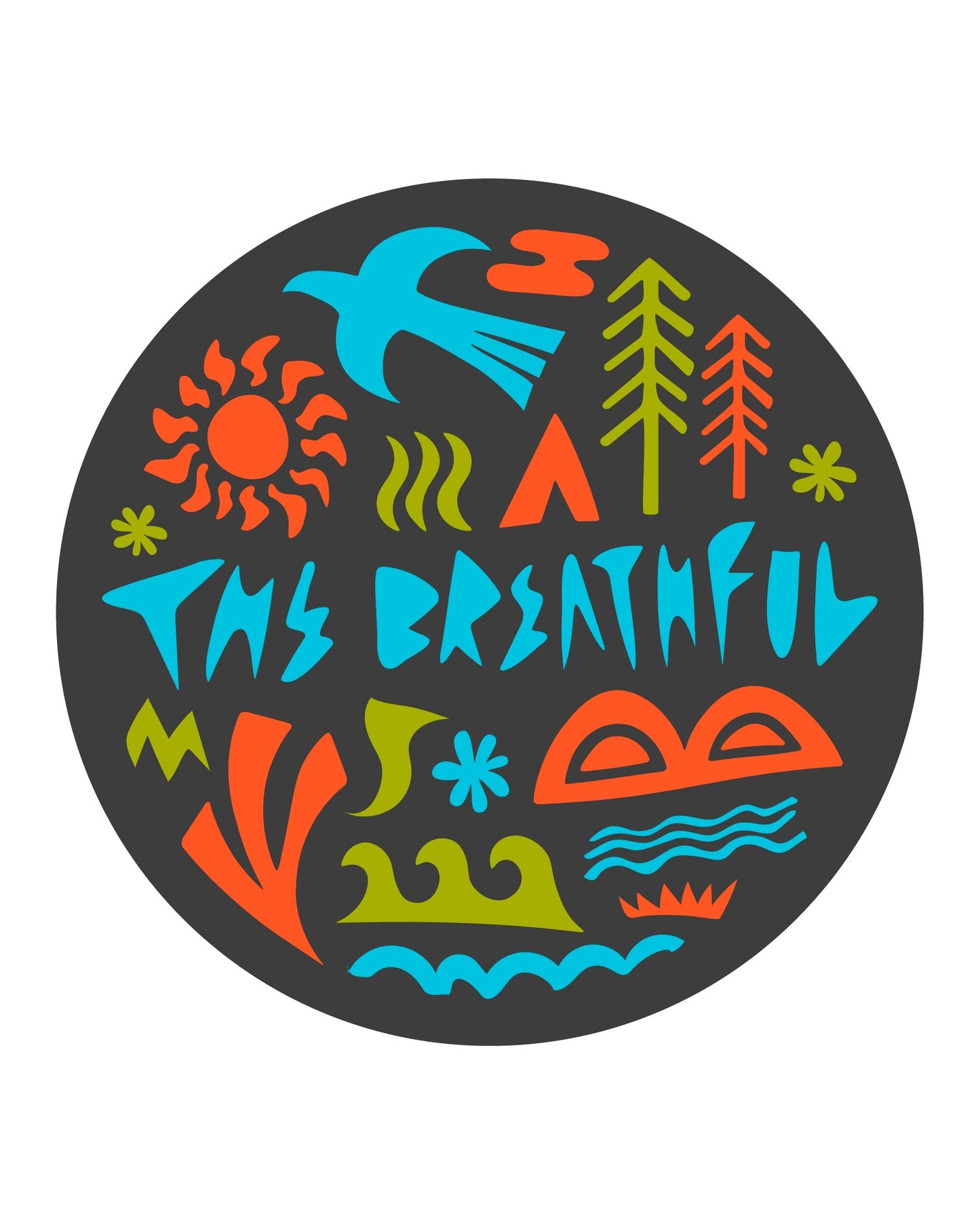 THE BREATHFUL ヒヌマフェフ ステッカー