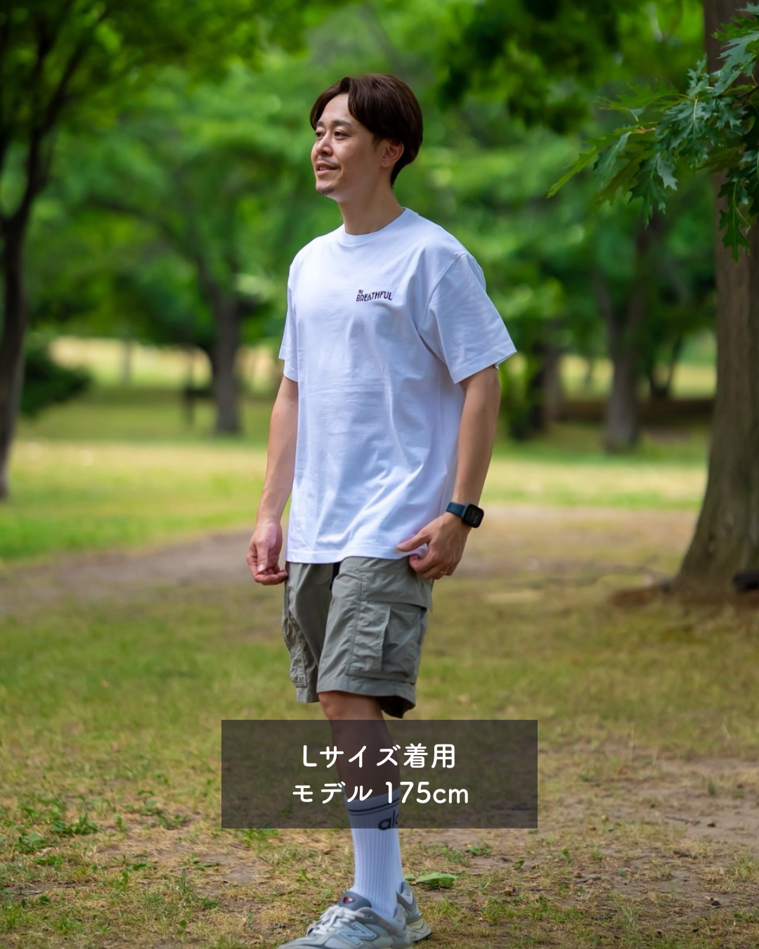 THE BREATHFUL 刺繍入りロゴTシャツ