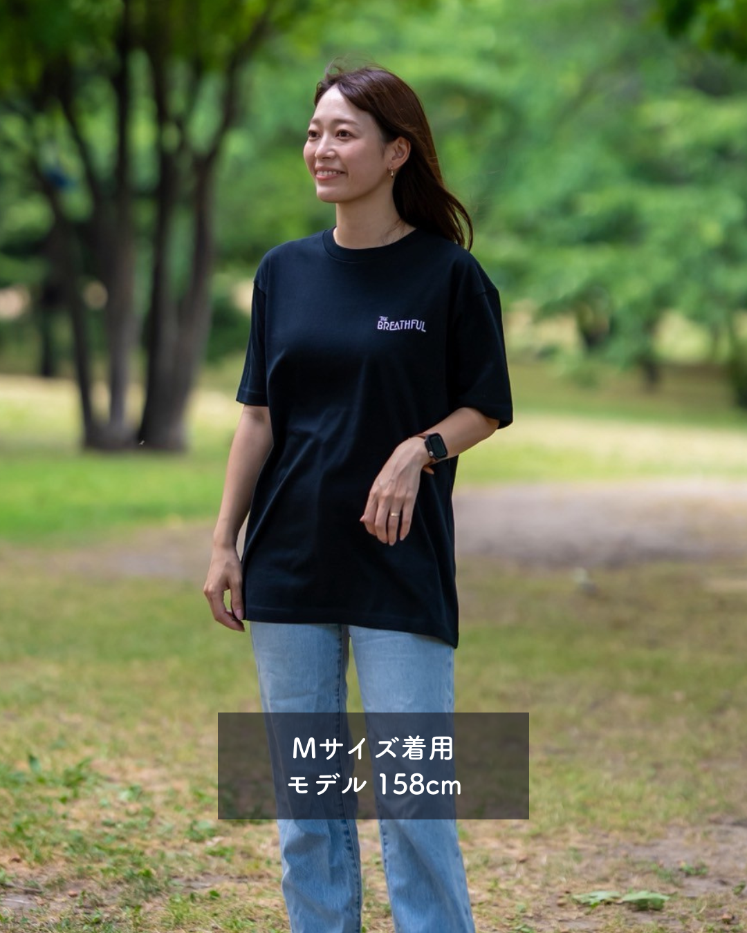 THE BREATHFUL 刺繍入りロゴTシャツ