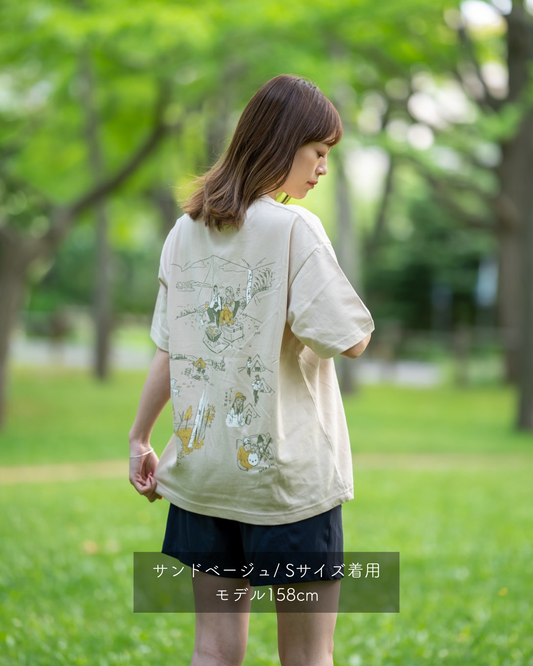 ヒヌマフウフ 思い出Tシャツ【サンドベージュ】