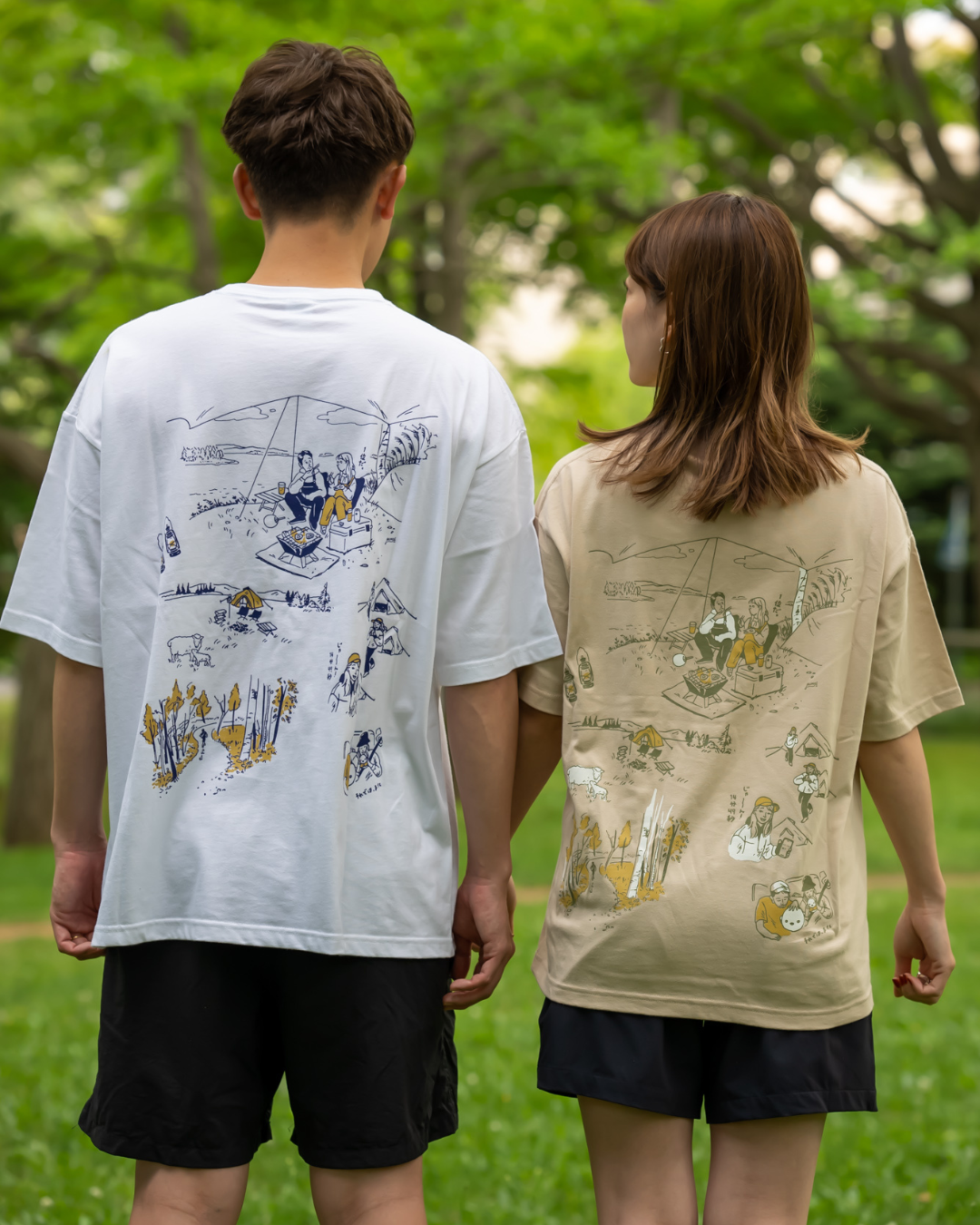 ヒヌマフウフ 思い出Tシャツ【サンドベージュ】