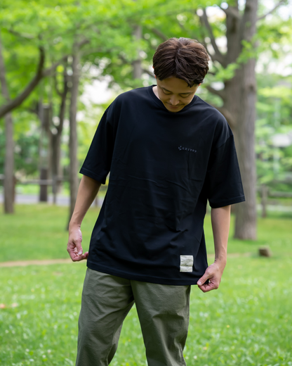 ヒヌマフウフ オリジナルロゴTシャツ【ブラック】